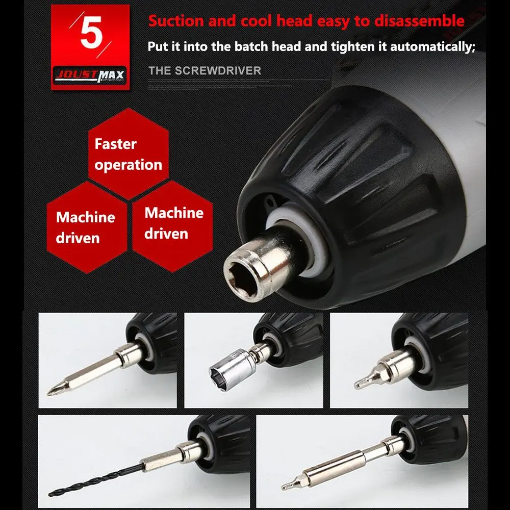 

4.8V Electric Screwdriver with 45 bits Drill Cordless Mini Wireless Power With LED Light Dremel Multifunction DIY Power Tools