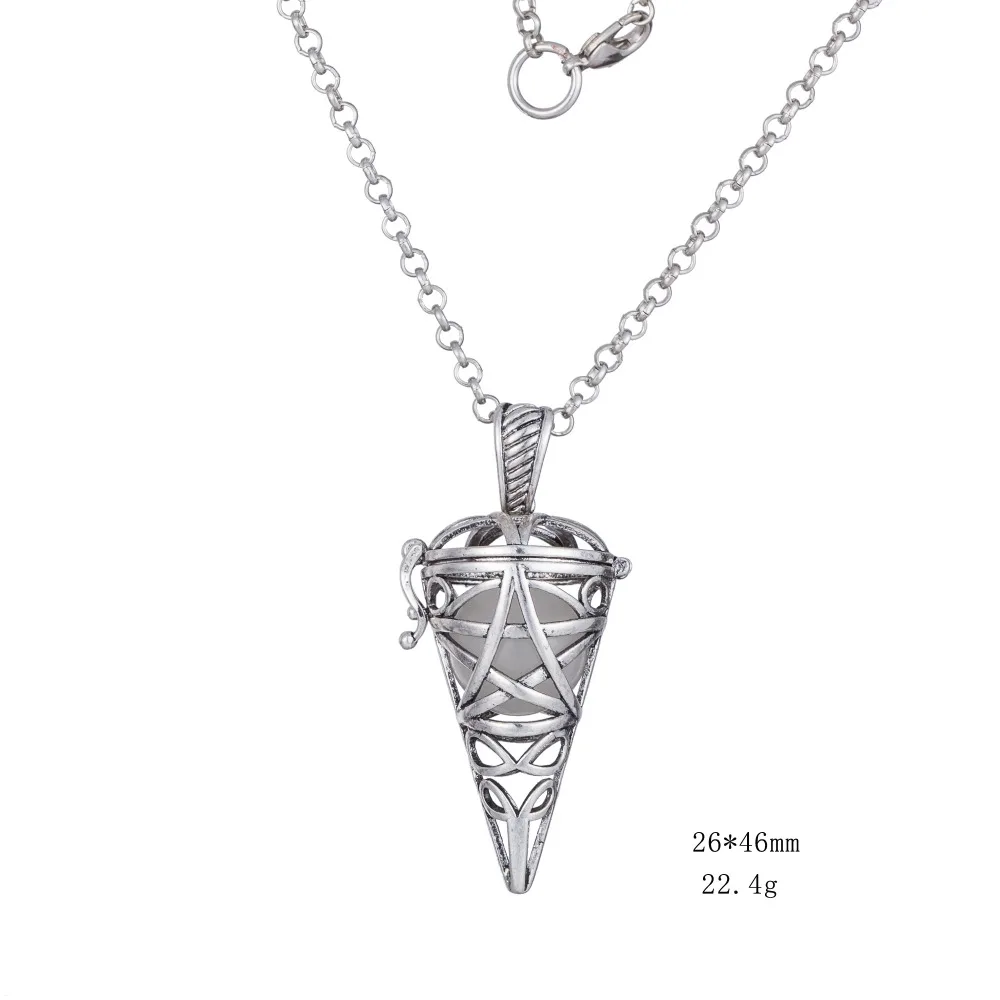 Skyrim полый звезда в форме конуса Подвеска для ароматерапии медальон эфирное масло