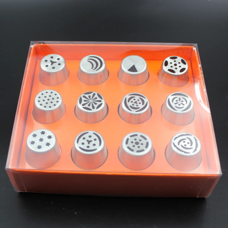 YGC-BHZ12 stainless steel decorating nozzle sets 12pc per |