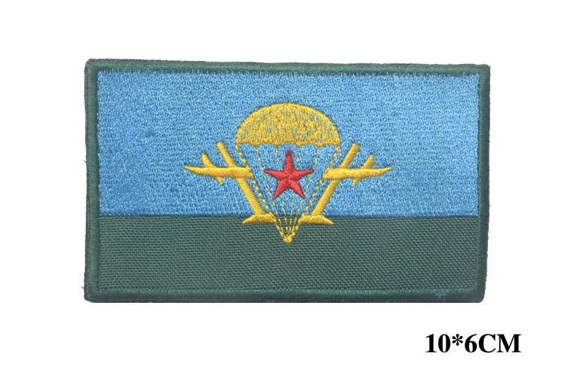 Вышитая нашивка с российским флагом военный парашют тактический значок