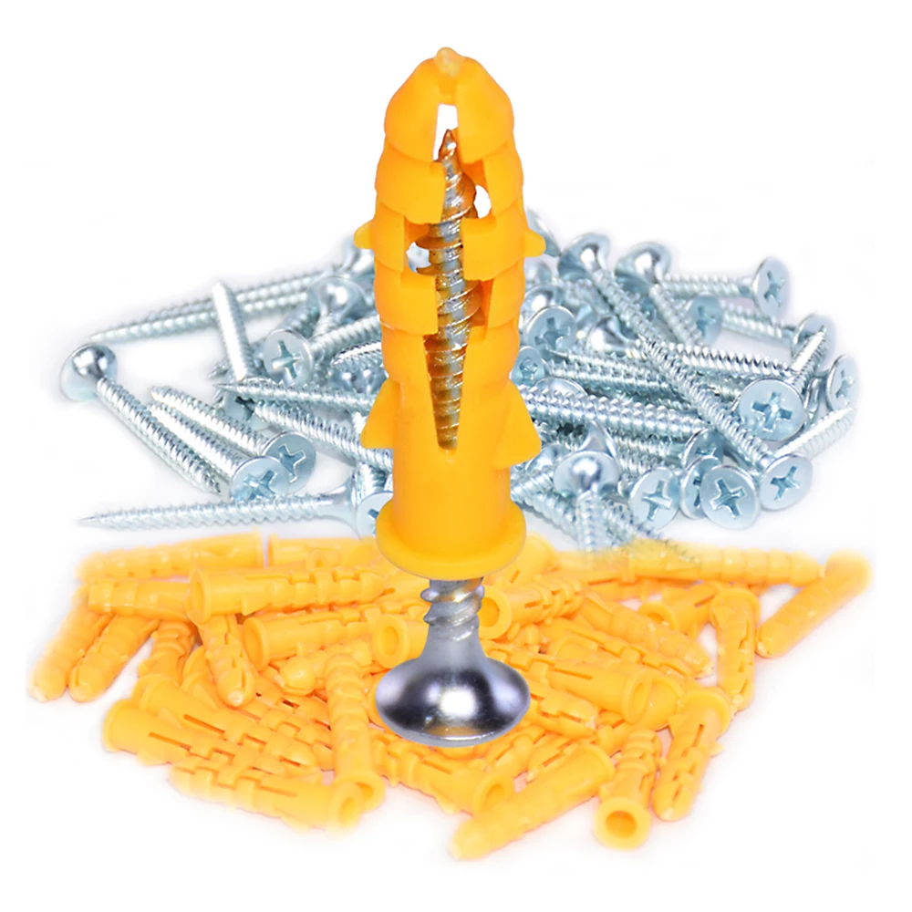 6 мм 50 шт. пластиковая Расширительная Труба настенные заглушки с комплектом