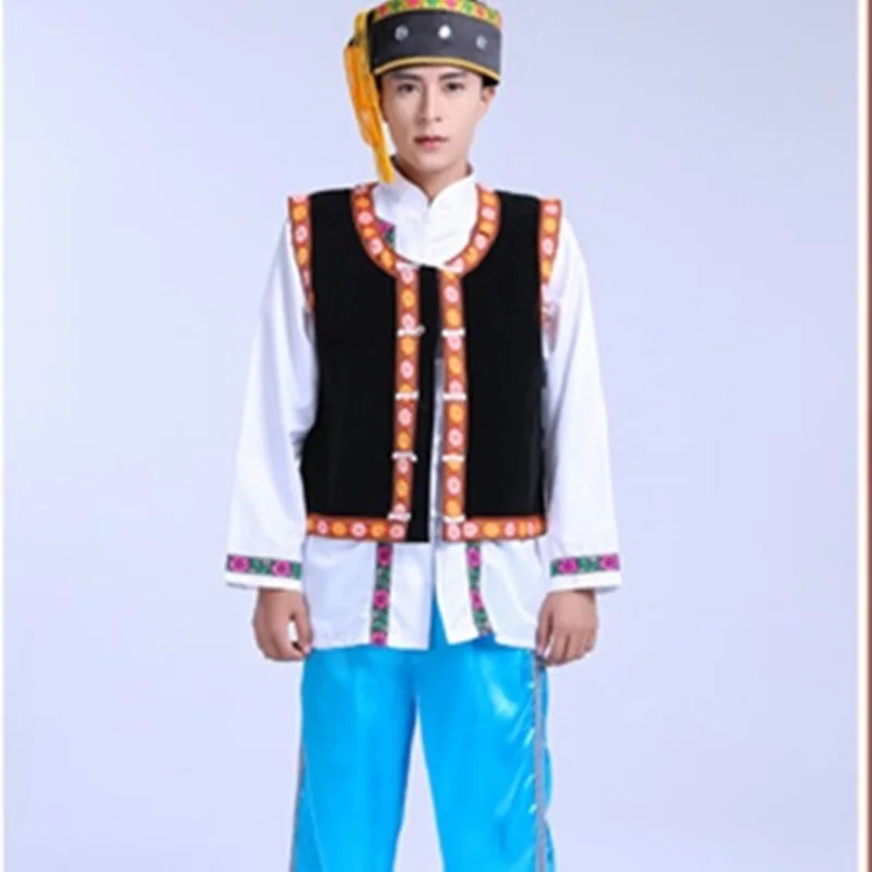 Hmong мужская одежда Национальный Китайский народный танец thnic современная hmong