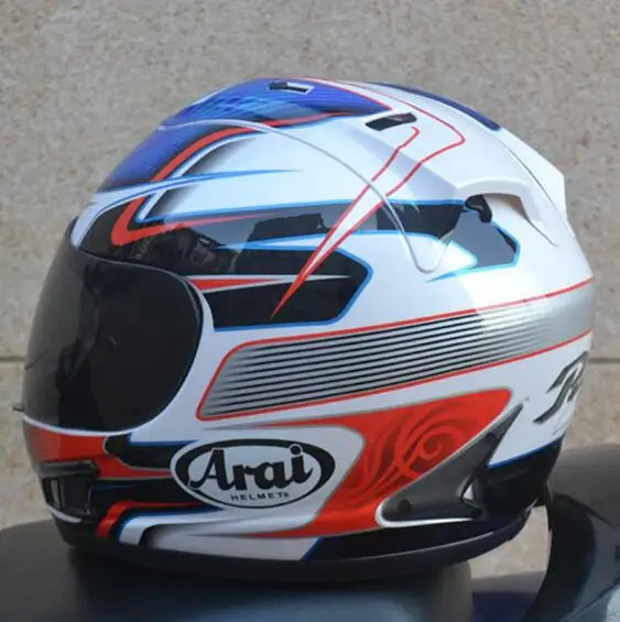 Мотоциклетный шлем полный шлем arai мотоциклетный полный шлем сертификации ECE синий, ddeff