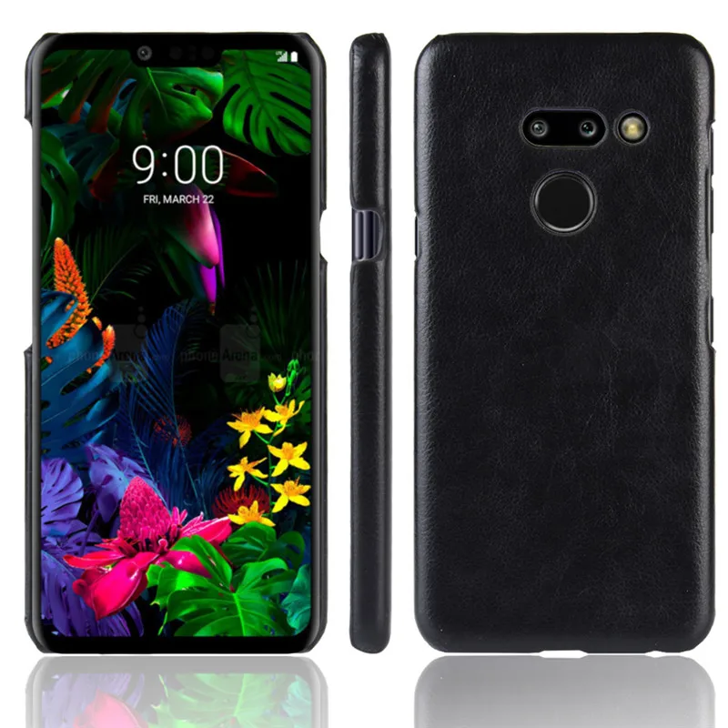 For LG G8 ThinQ phone Case luxury style Litchi Hard PU Leather shockproof Cover LM-G820N case Back |