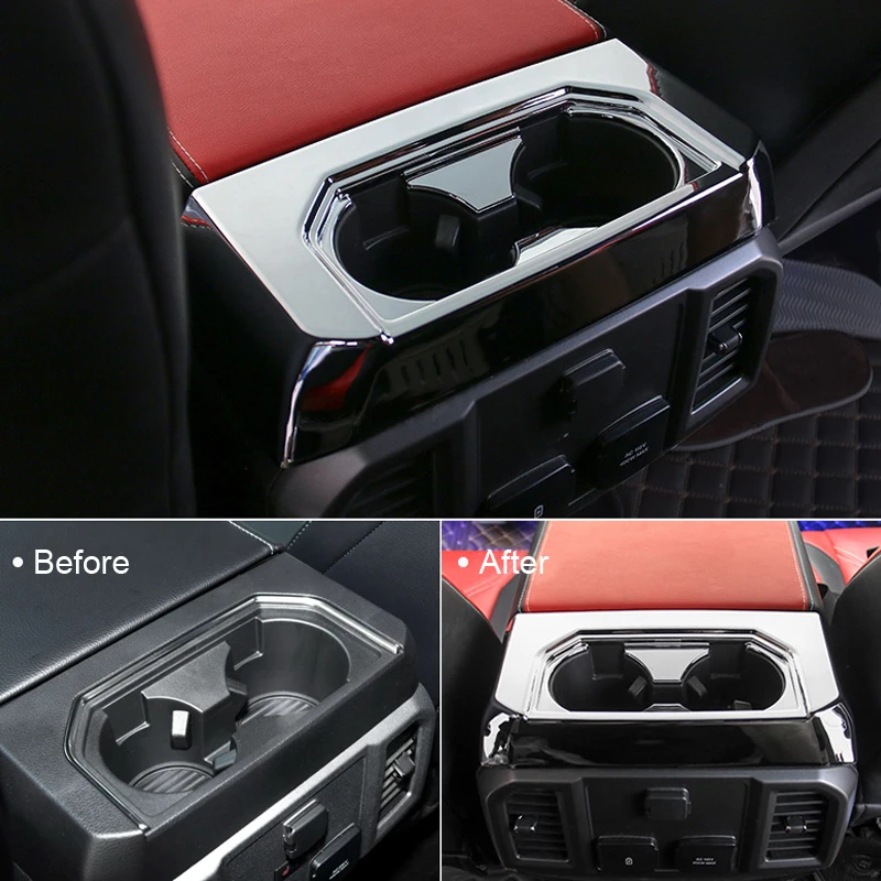 Для Ford F-150 F150 2015 2016 2017 2018 2019 ABS хромированный внутренний Средний подлокотник