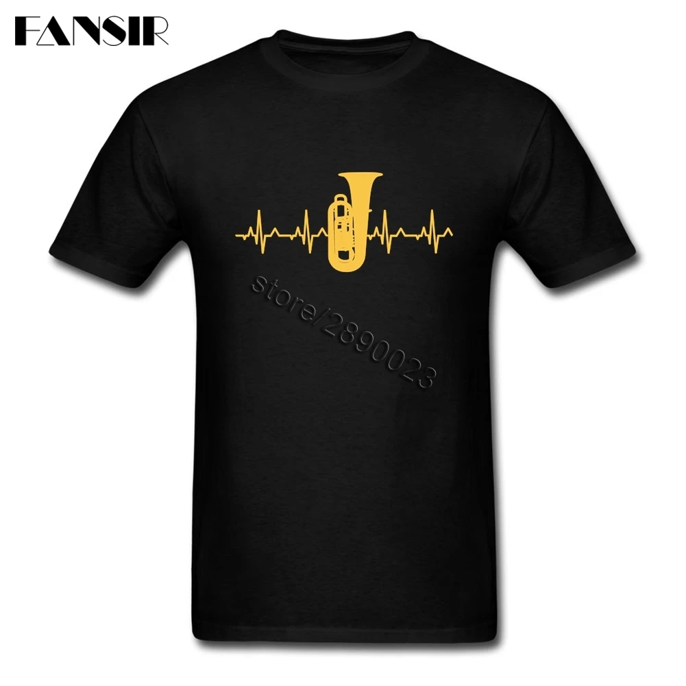 Сердцебиение Тубы плеер Camiseta индивидуальный заказ Для мужчин футболка из хлопка