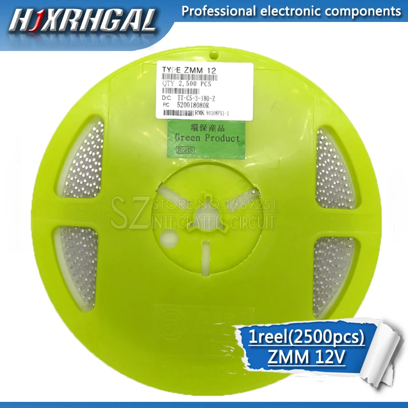 1 Катушка 2500 шт ЗММ 12 V LL34 туннельный диод с поверхностным монтажом посылка 1/2 W 0 5 w
