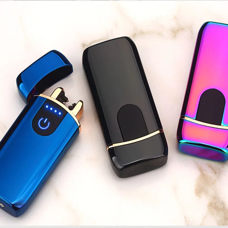 2018 новый электронный usb зажигалка импульсный двойной ветрозащитный