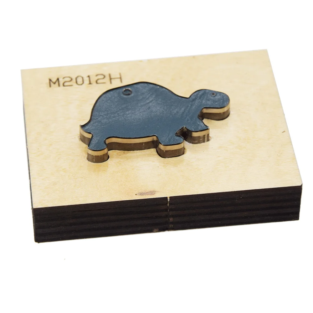 Японское стальное лезвие Штампованная Сталь дырокол черепаха брелок кулон