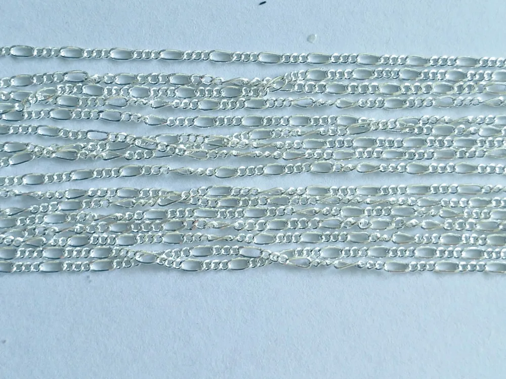 10 pcs. / Lot wholesale - necklace chain 2mm M925 Jewelry Figaro Chain Necklace 16 &quot-24&quot choose the length! | Украшения и