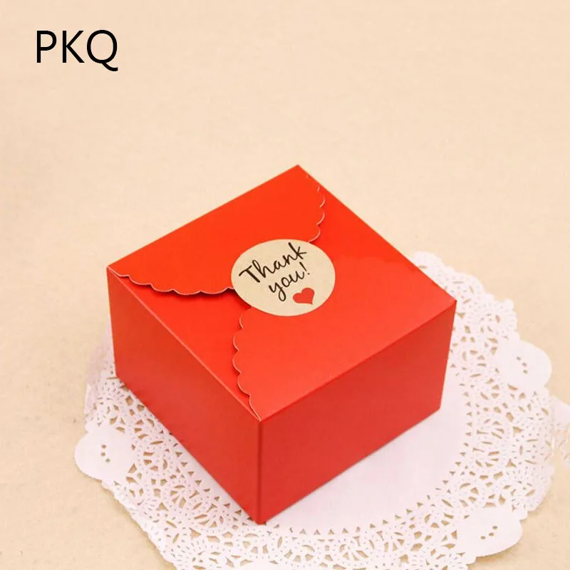 50 шт./лот квадратная коробка для конфет Свадебные сувениры вечеринок бумажная