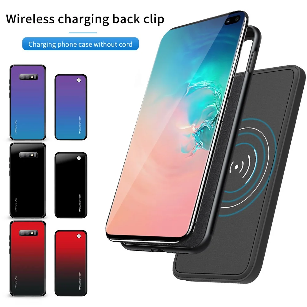 KISSCASE чехол из закаленного стекла для Samsung Galaxy S10 S9 S8 Plus Note 8 9 S10E Беспроводной