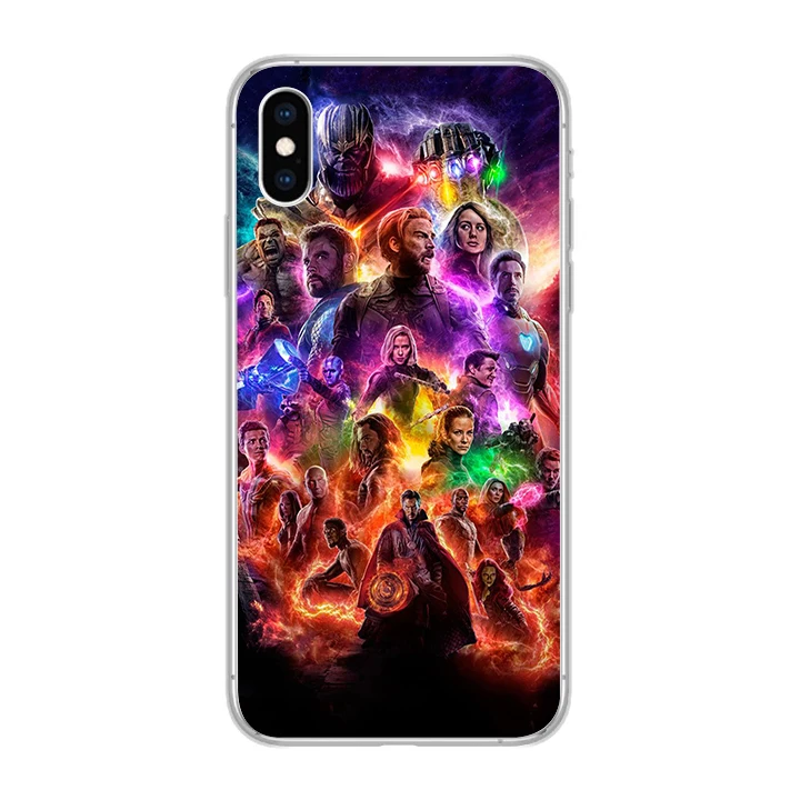Ciciber чехлы для телефонов IPhone 7 8 6 6s Plus SE 5S X Xs XR XS Max Мягкий ТПУ чехол 11 Pro 2019 Мстители