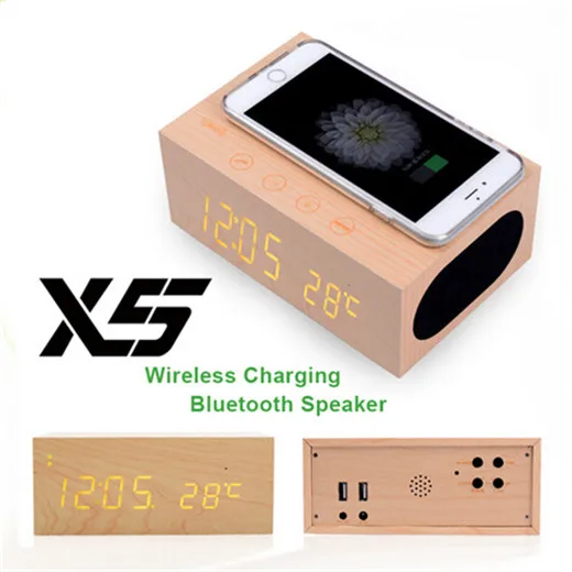 New Mini Wooden Qi Wireless Charger 