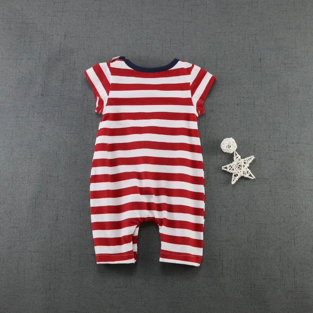 2017 летняя одежда для новорожденных девочек из 100% хлопка темно-синие комбинезоны