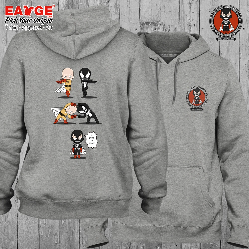 One piece кроссовер One Punch Man крутая уличная одежда Луффи и кофты с капюшоном, посвященные Сайтаме Креативный дизайн женские мужские теплые флисовые толстовки - Цвет: 02-Gray