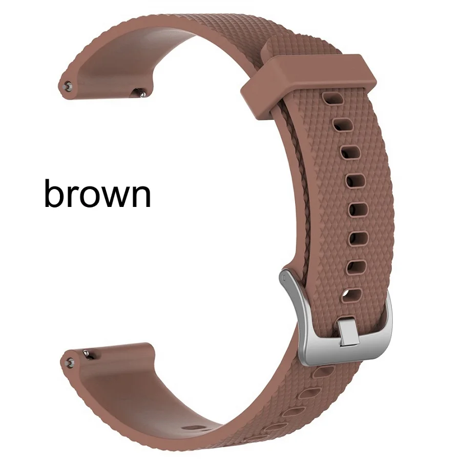 brown Новые силиконовые смарт-часы Мягкая замена регулируемый браслет спортивный браслет 22 мм ремешок Высокое качество для Polar Vantage M - Цвет: brown