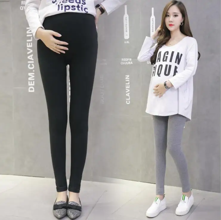 Легинсы для беременных из хлопка с высокой талией 2018 Повседневные Дышащие