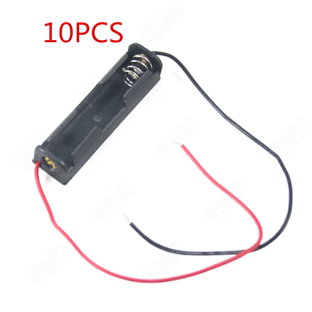 10 шт. пластиковый держатель для батарей AAA с кабелем 6 дюймов|battery storage case plastic|aaa