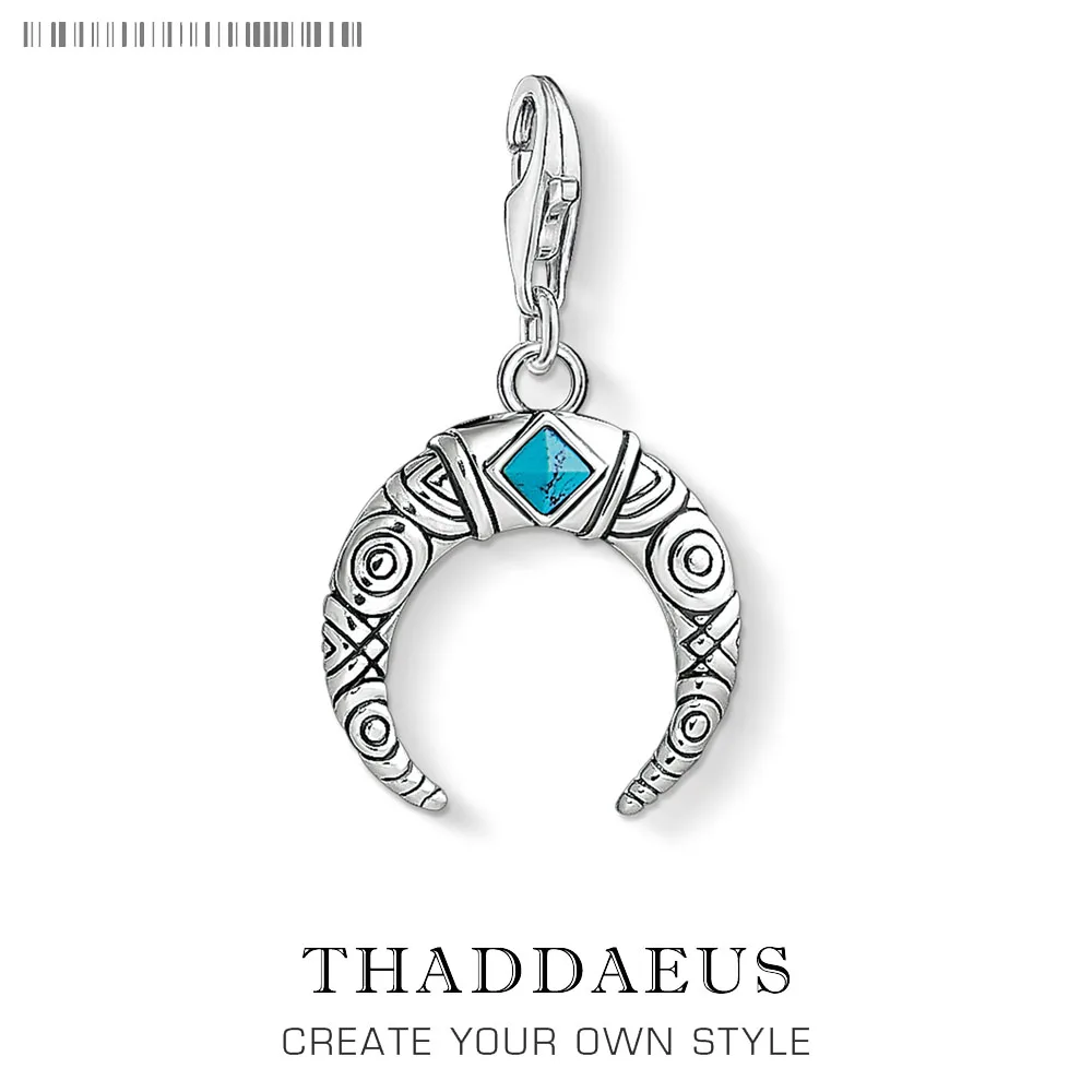 Синий винтажный Шарм с зубцами Клубные хорошие ювелирные изделия в европейском