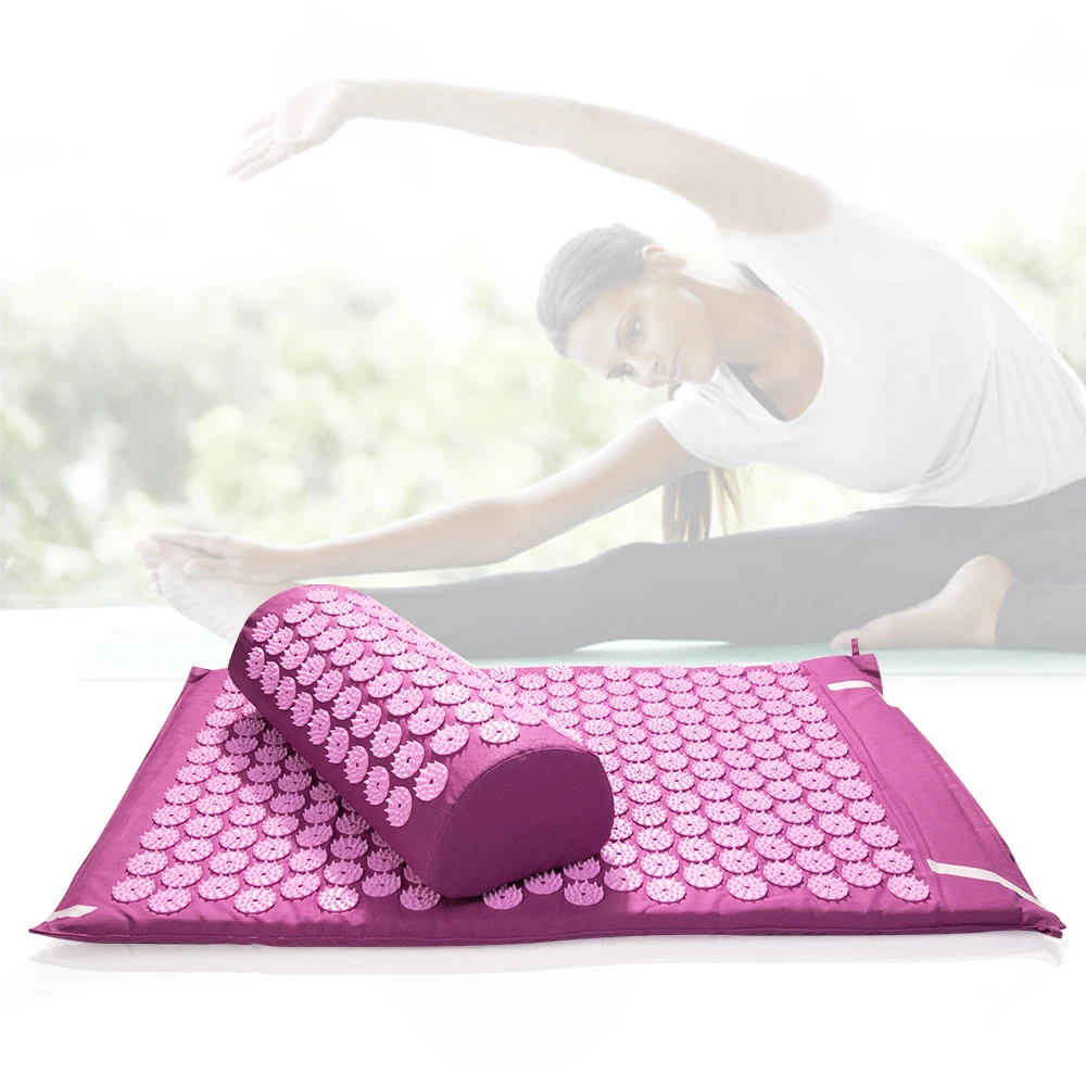 Массажный коврик для расслабления тела спины ног снятия стресса акупунктурный с