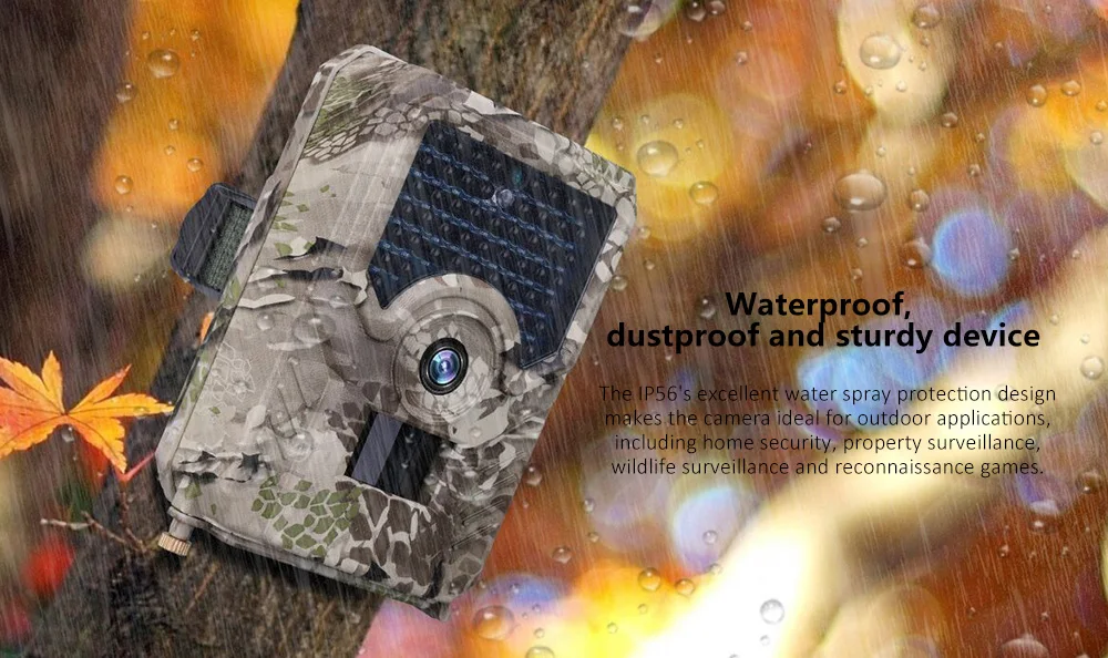 Goujxcy PR200 Trail camera 49 шт. 940nm инфракрасный светодиодный камера для охоты 12MP Водонепроницаемая видеокамера для дикой природы Ночная фото ловушка для разведчика