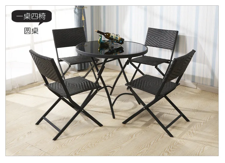 Садовый набор, уличная мебель, садовая мебель, мебель для патио, muebles de jardin, стол из ротанга ручной работы, Набор стульев, складной