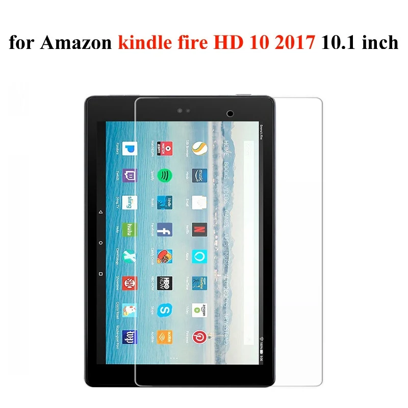 HD 10 2017 Прозрачное закаленное стекло для Amazon Fire HD 10 стекло для Kindle Fire HD6 HD8 HDX7 HD7 Защитная пленка для экрана - Цвет: HD 10 2017