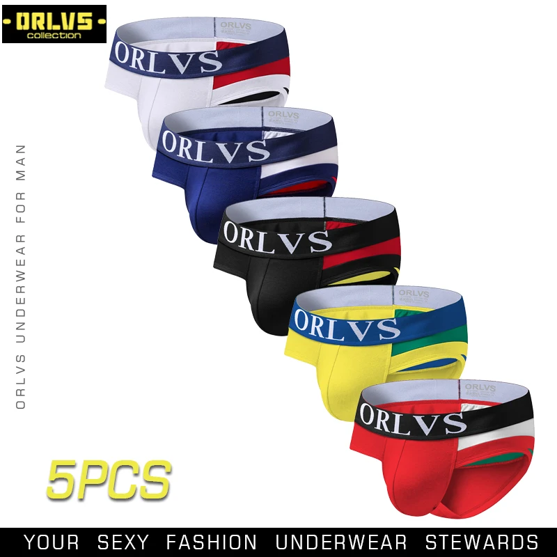 ORLVS Брендовое нижнее белье мужские трусы сексуальные мужское оптовая продажа