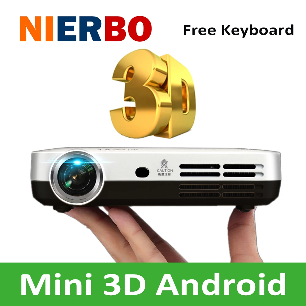 Mini 3D Projector 1080P Full HD DLP Smart Android Wireless Projectors Multimedia Video LED Pocket Bluetooth HDMI USB | Электроника