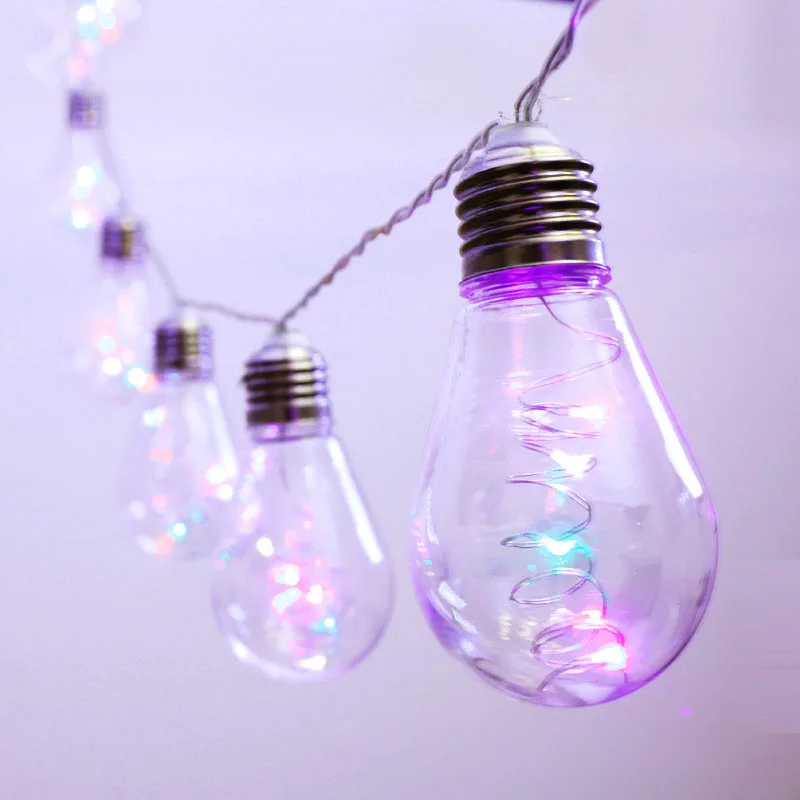 Светодиодная медная гирлянда с лампочками в стиле ретро 4 м|Светодиодная лента| |