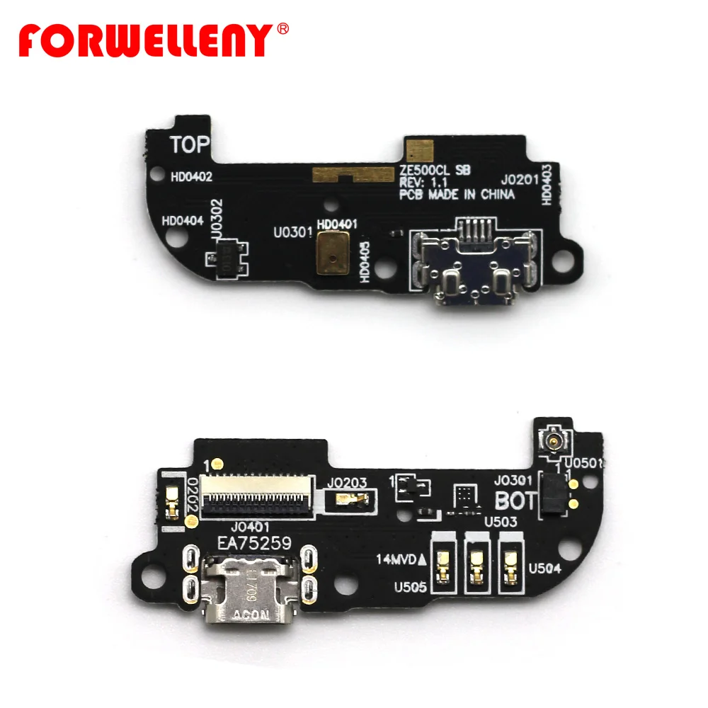 Для ASUS zenfone 2 ZE500CL USB зарядное устройство порт для зарядки PCB Нижняя плата схемы с