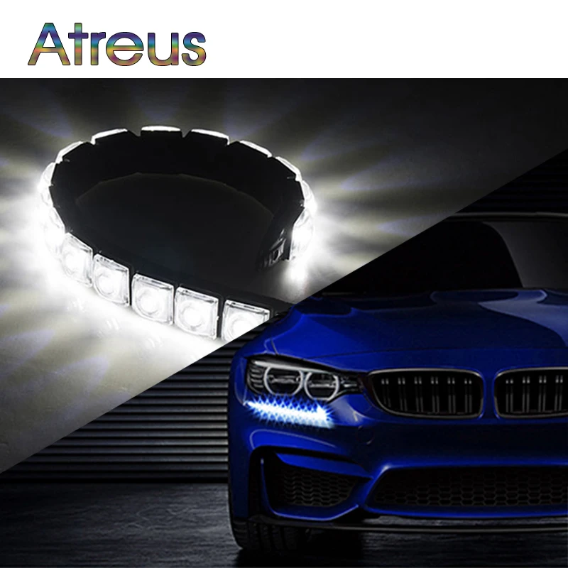 Atreus Автомобильный светодиодный дневной свет 12 В для Renault duster megane 2 3 Volvo xc60 xc90 Mazda 6 cx