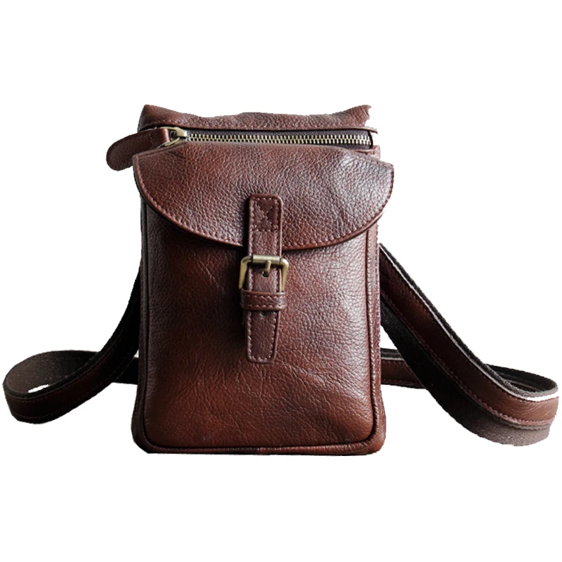 

AETOO Original retro first layer of leather multi-functional package tide men bag men's pockets Messenger bag shoulder leather l