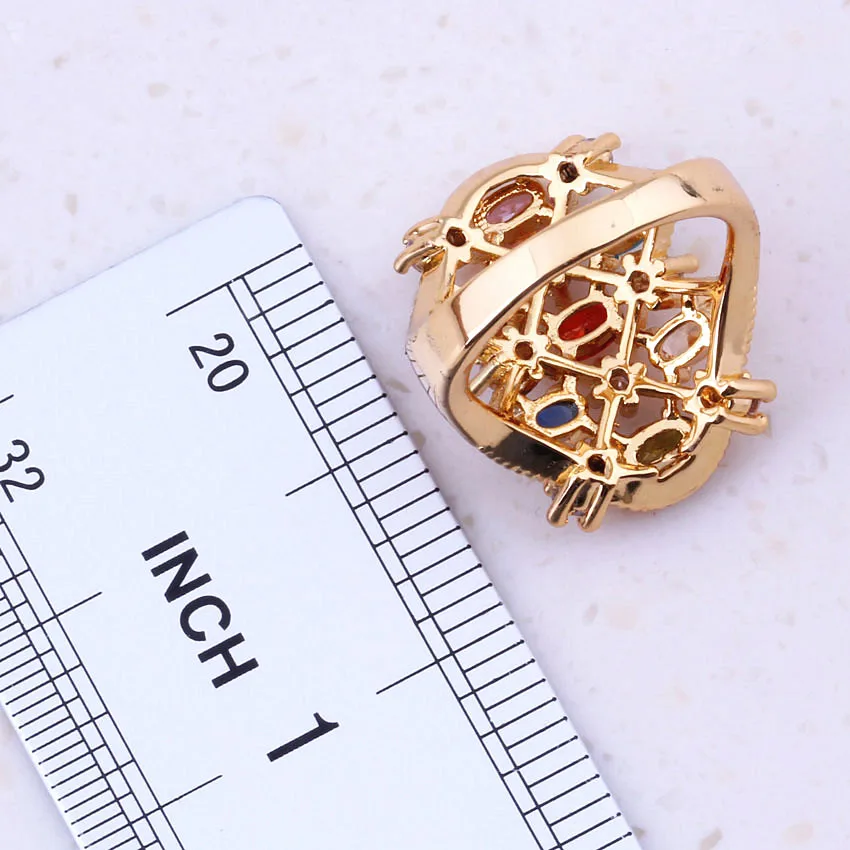 Женские разноцветные кольца I0045 модные украшения для коктейлей и вечеринок |