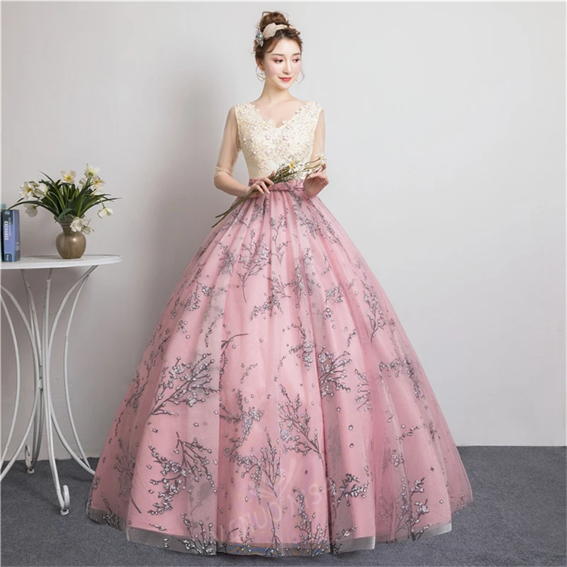 Robe De Soiree высокого Класс v-образный вырез длинное вечернее платье отделка из бус с аппликацией в виде бантика бальное платье Выходные туфли на выпускной бал сольное исполнение платье для приема 35