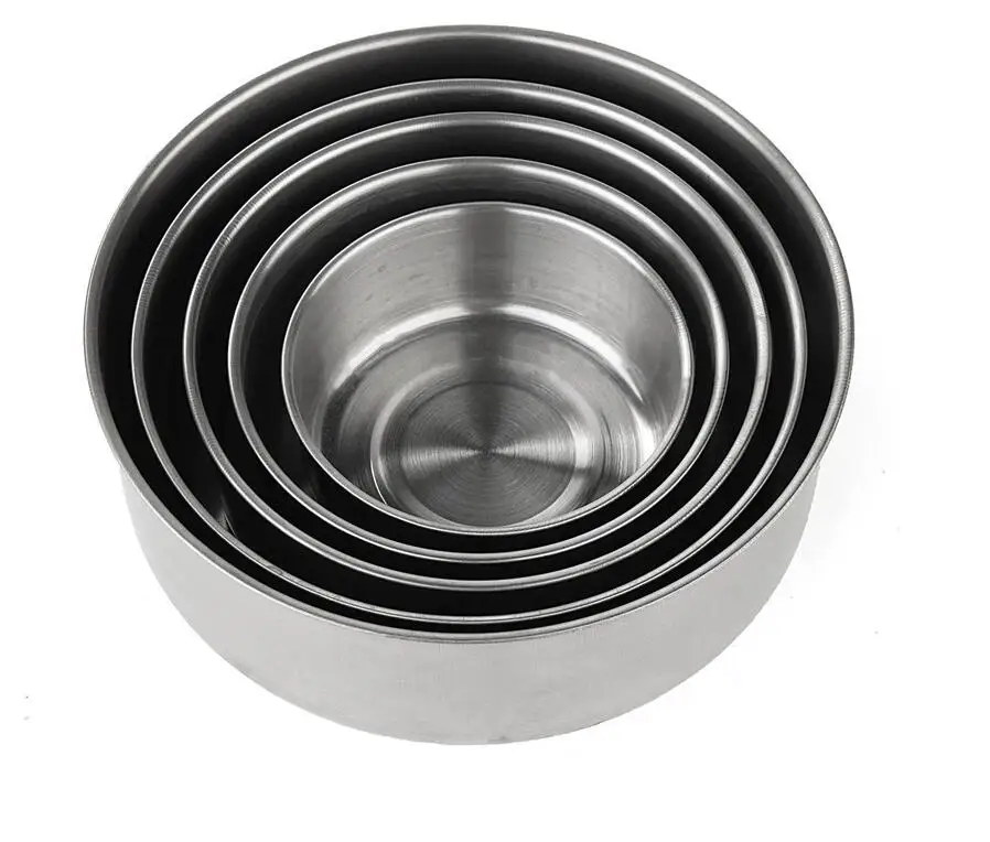 5 шт./лот миски из нержавеющей стали коробка для смешивания ингредиентов чаша в