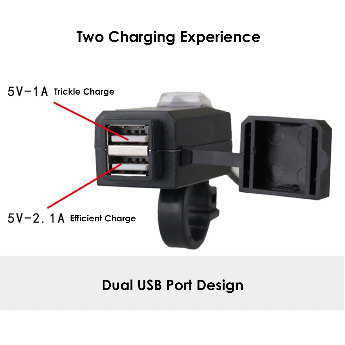 9 V-12 V Универсальный Водонепроницаемый пыле Dual USB Порты и разъёмы мотоцикл быстро Зарядное устройство Питание Разъем для мобильного телефона