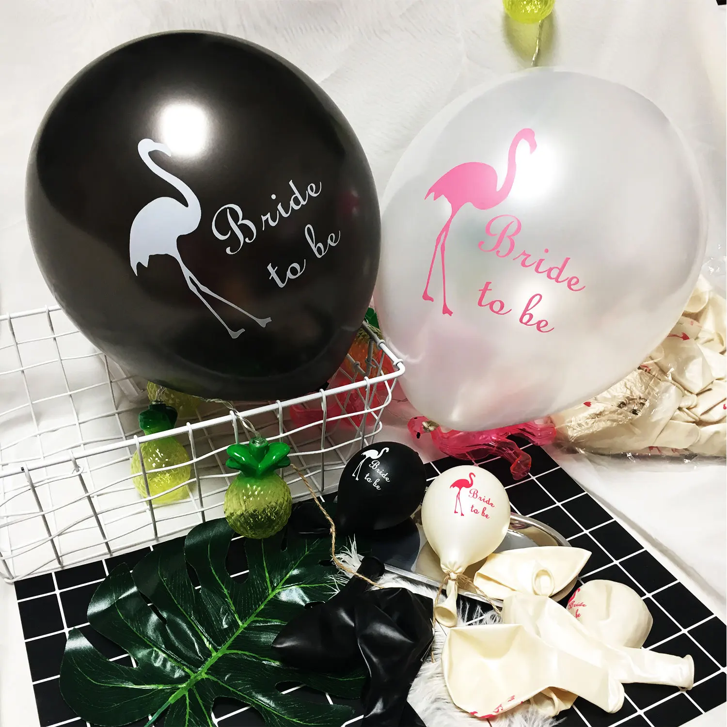 12 дюймов Фламинго воздушных шаров из латекса буквы &quotBride To Be&quot клипсы для курица