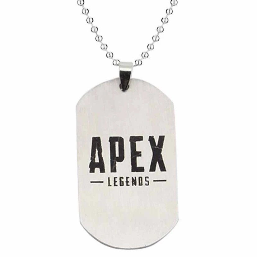 C Горячая игра Apex legends цвета ожерелье из нержавеющей стали выгравированный логотип подвески фигурка игрушка Подарки - Цвет: C