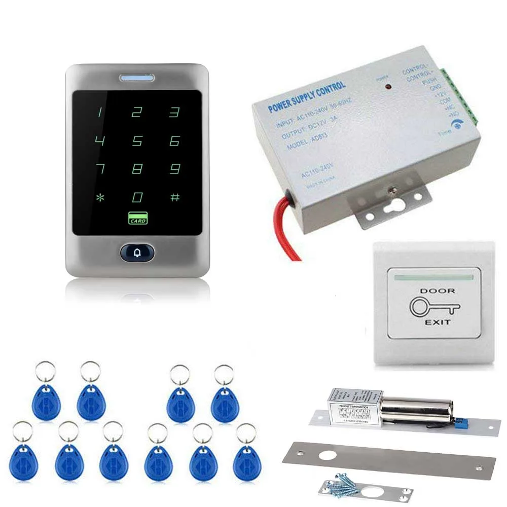 T145 Yobang безопасности RFID IP66 Водонепроницаемая сенсорная металлическая клавиатура 125 кГц кардридер дверной замок Система контроля допуска к двери - Цвет: T145