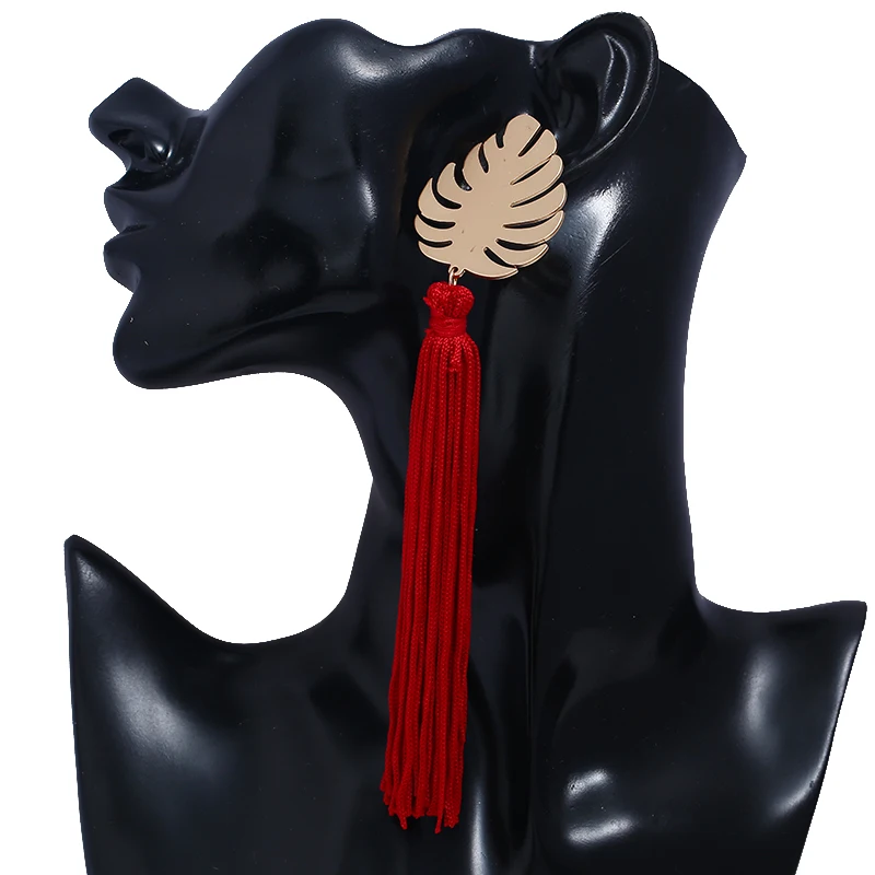 Серьги подвески женские в виде кленового листа 5 цветов|Серьги-подвески| |