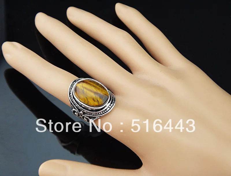 Большие смешанные стильные партии 5 шт. винтажные серебряные натуральные камни