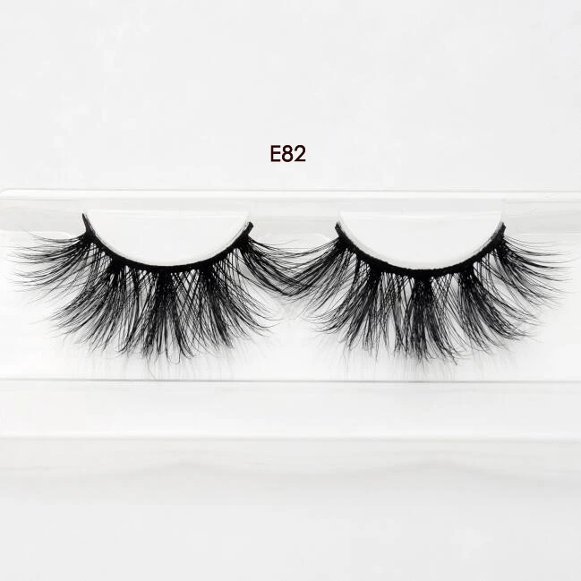 visofree E82 Visofree 25 мм ресницы 5D норковые драматические толстые длинные 3D норковые Накладные ресницы ручной работы Накладные ресницы макияж maquillaje - Цвет: visofree E82