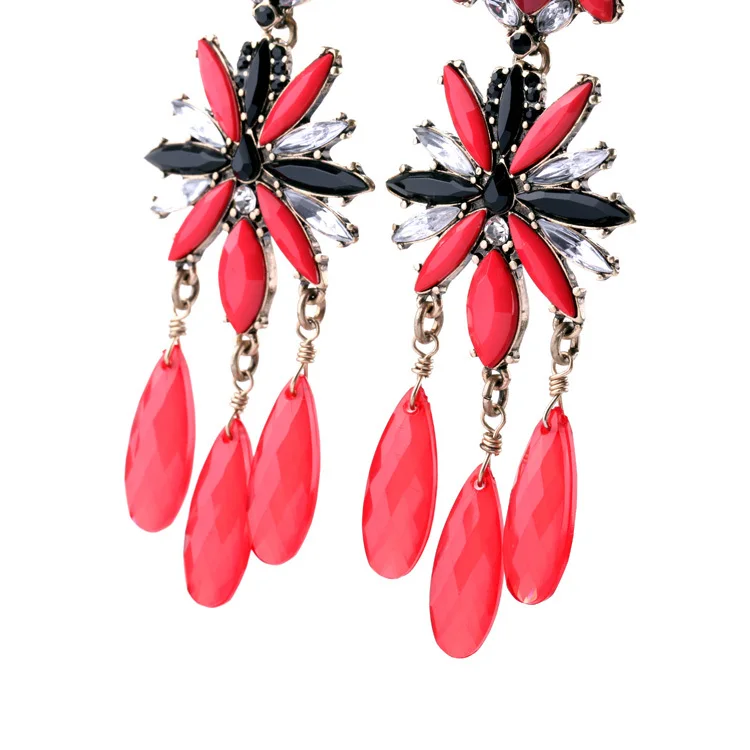 Серьги-гвоздики женские длинные золотистые с подвесками | Украшения и аксессуары