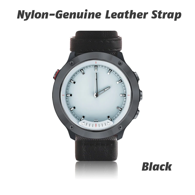 Nylon-Genuine Leathe M5 Смарт-часы IP68 Водонепроницаемый Прозрачный экран Смарт-браслет цифровой дисплей монитор сердечного ритма Смарт-браслет для IOS Android - Цвет: Nylon-Genuine Leathe