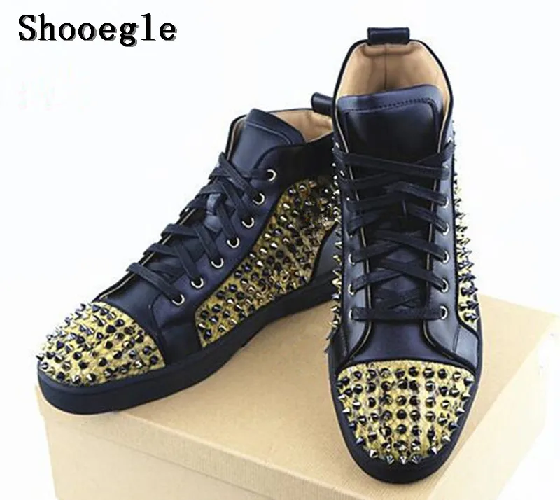 SHOOEGLE/модные мужские кроссовки Высокая Повседневная обувь Мужская на шпильке с