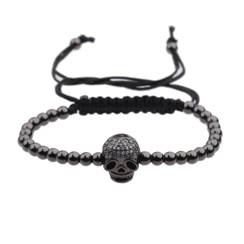 11 Amader Brand Charm Для Мужчин's Браслеты Бэтмен микро-инкрустация кубического циркония бусины в форме головы леопарда Одежда «Супергерои»/бусины-черепа прикольный браслет - Окраска металла: 11