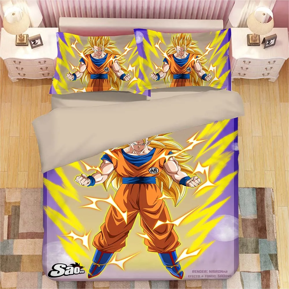 13 DRAGON BALL Z 3D постельное белье Сон Гоку Вегета пододеяльники наволочки постельный комплект одеяло комплекты постельного белья постельное белье - Цвет: 13