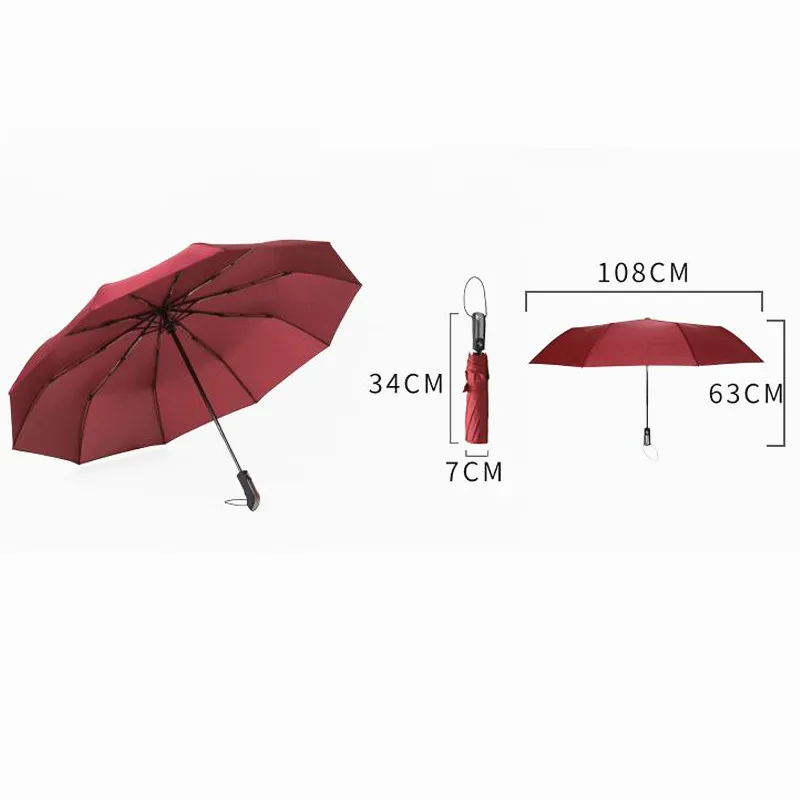 Складной коммерческих большой Ветрозащитный зонтик для мужчин и женщин дамы от